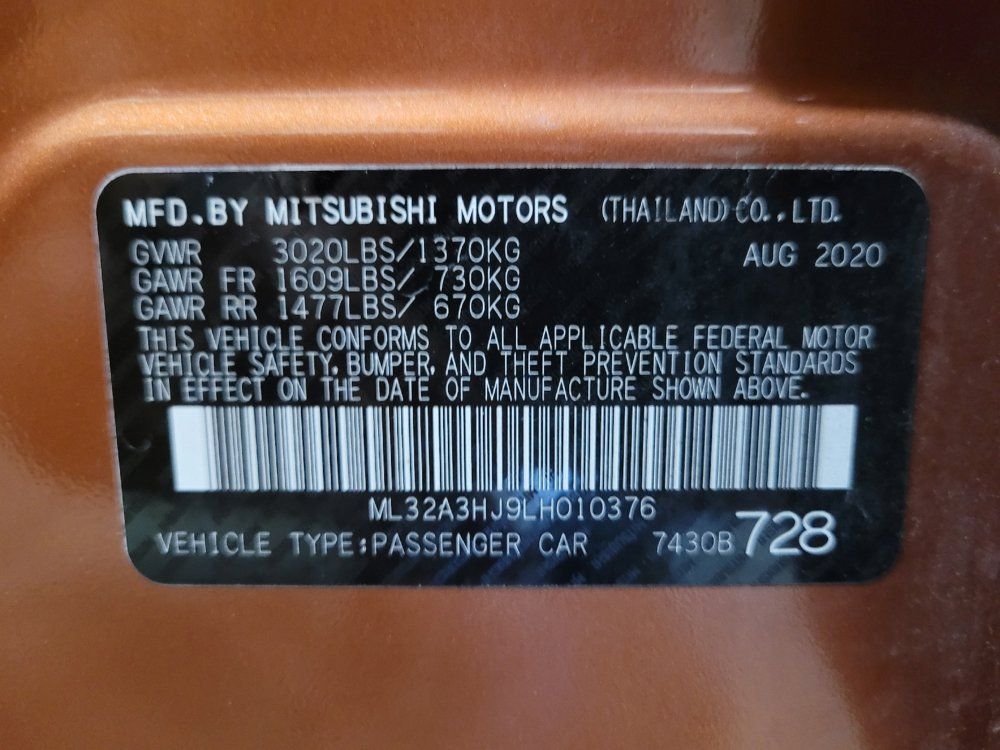 Used 2020 Mitsubishi Mirage ES FWD image 33