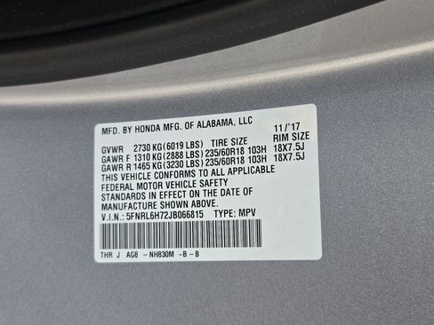 Used 2018 Honda Odyssey EX-L image 33