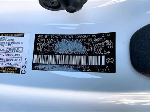 Used 2015 Lexus RC 350 w/ F Sport w/Summer Tires RWD image 34