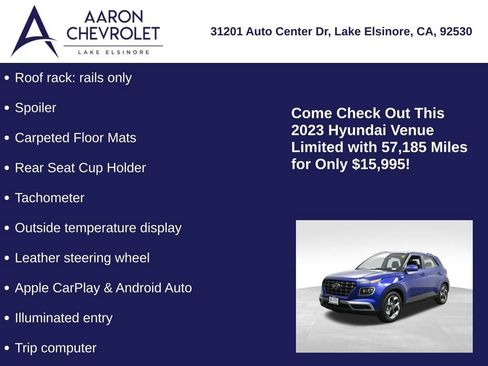 Used 2023 Hyundai Venue Limited w/ Cargo Package image 25