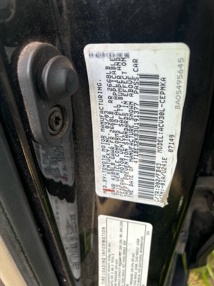 Used 2003 Toyota Camry LE FWD image 8