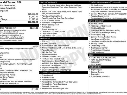 Used 2022 Hyundai Tucson SEL w/ Convenience Package image 3