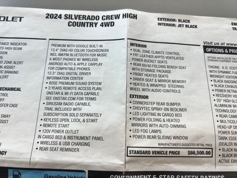 Used 2024 Chevrolet Silverado 1500 High Country w/ Midnight Edition AWD/4WD image 36