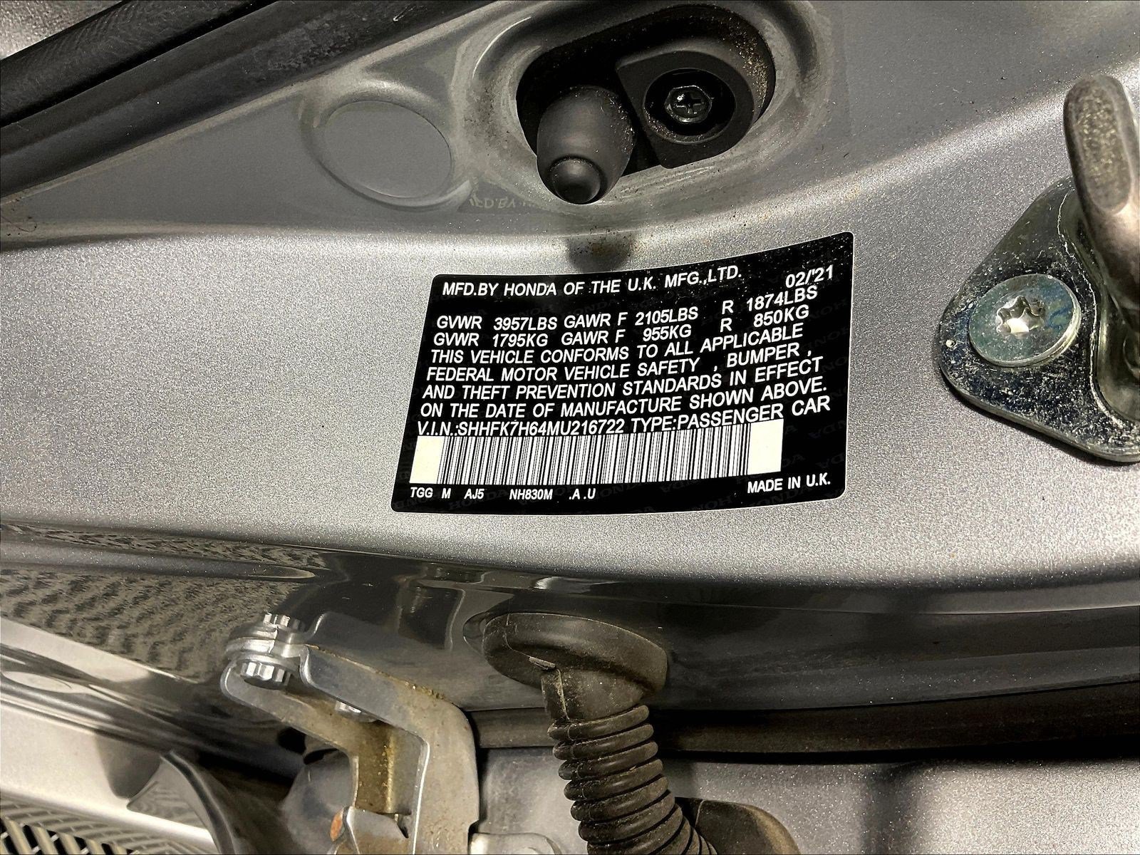 Used 2021 Honda Civic EX image 18