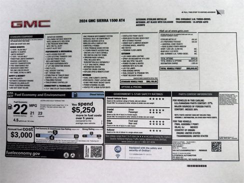 Used 2024 GMC Sierra 1500 AT4 w/ AT4 Preferred Package image 2