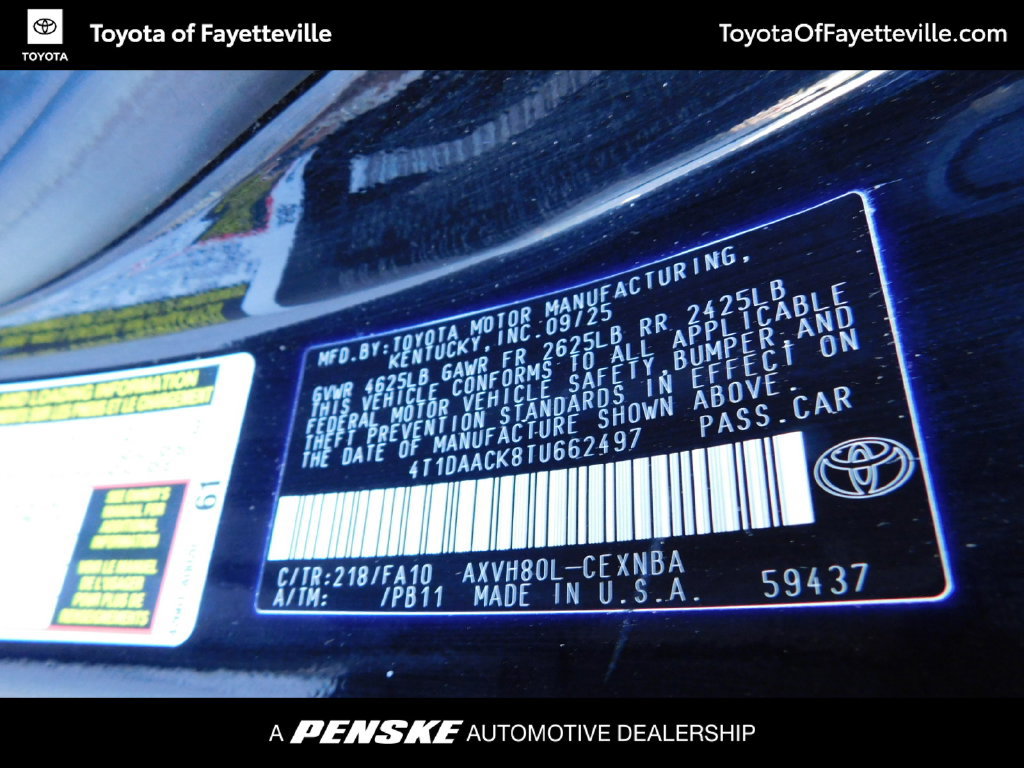 Certified 2026 Toyota Camry LE FWD image 11