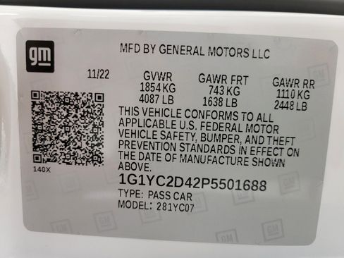 Used 2023 Chevrolet Corvette Stingray Premium Cpe w/ Z51 Performance Package image 25