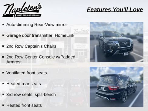Used 2021 Nissan Armada Platinum w/ Captain's Chairs Package AWD/4WD image 9