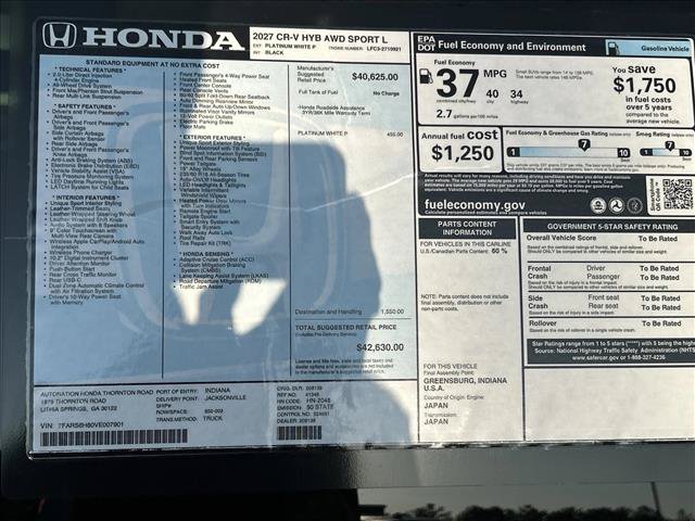 New 2027 Honda CR-V Sport-L image 21