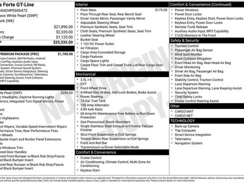 Used 2023 Kia Forte GT-Line w/ GT-Line Premium Package FWD image 10