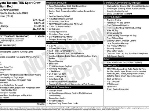 Used 2023 Toyota Tacoma TRD Sport w/ Advanced Technology Package image 32