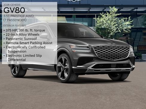 New 2026 Genesis GV80 3.5T Prestige AWD/4WD image 3