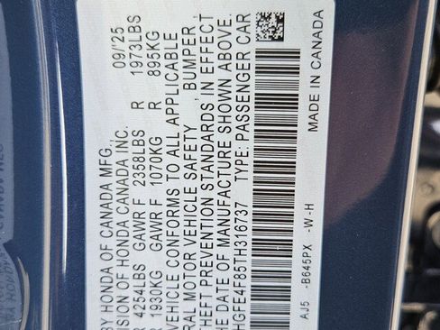 New 2026 Honda Civic Sport Touring image 39