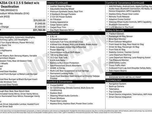 Certified 2024 MAZDA CX-5 AWD 2.5 S w/ Select Package image 29