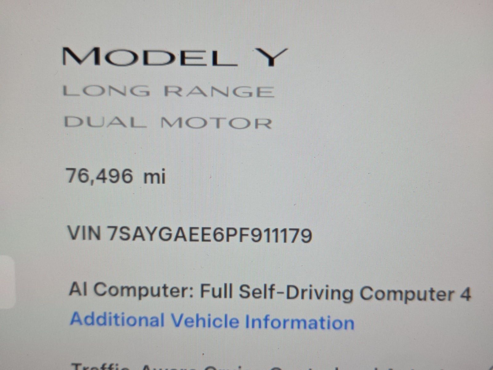 Used 2023 Tesla Model Y Long Range AWD/4WD image 2