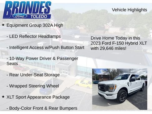 Used 2023 Ford F150 XLT w/ Equipment Group 302A High AWD/4WD image 17