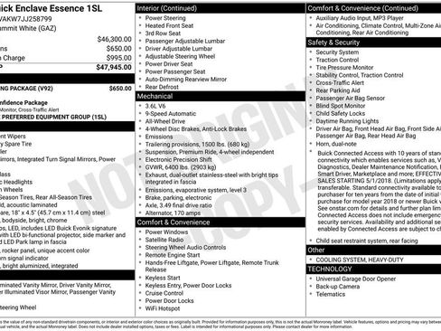 Used 2018 Buick Enclave Essence w/ Trailering Package image 27