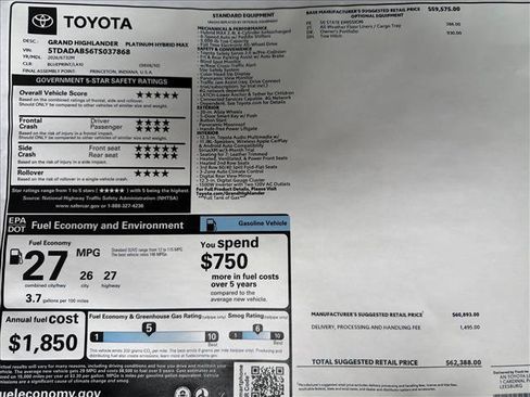 New 2026 Toyota Grand Highlander AWD Hybrid image 24