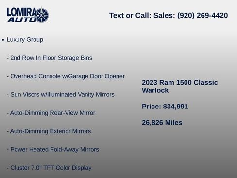 Used 2023 RAM 1500 Warlock AWD/4WD image 9