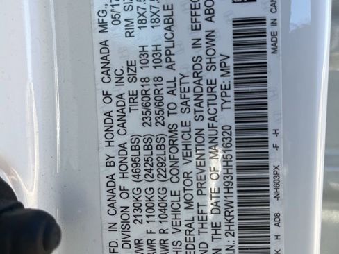 Certified 2017 Honda CR-V Touring image 10