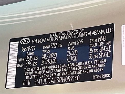 Used 2023 Hyundai Santa Cruz Limited image 33