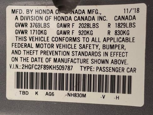 Used 2019 Honda Civic Sport image 41