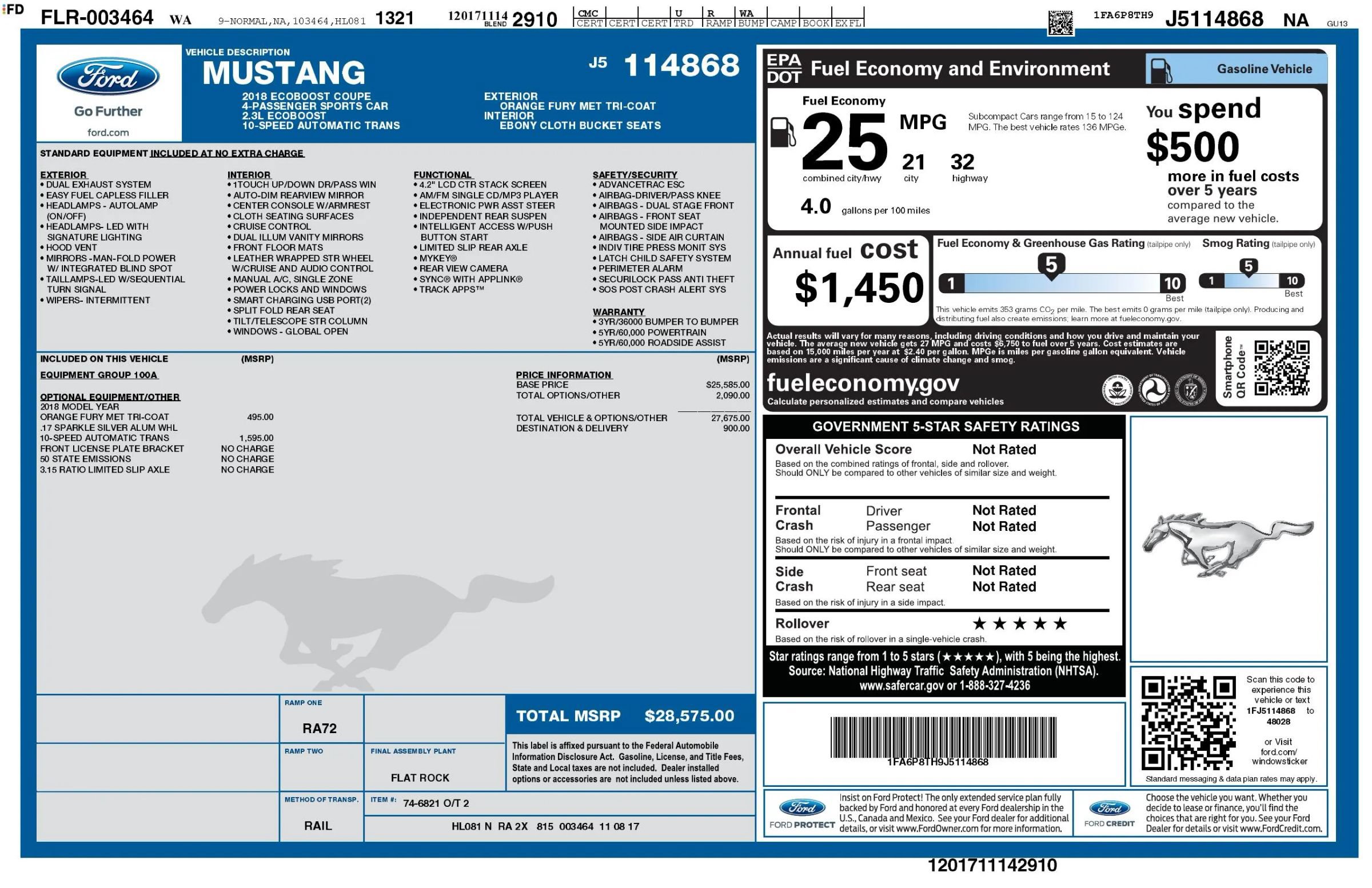 Used 2018 Ford Mustang Coupe RWD image 47