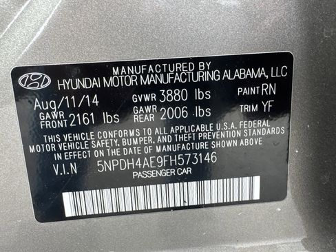 Used 2015 Hyundai Elantra SE w/ Option Group 02 image 31