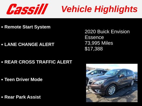 Used 2020 Buick Envision Essence image 3