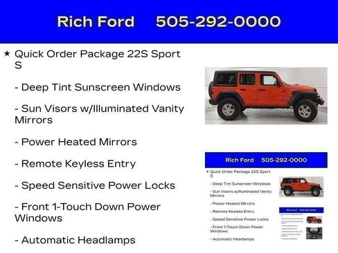 Used 2020 Jeep Wrangler Unlimited Sport S AWD/4WD image 82