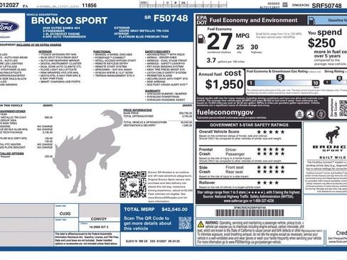 New 2025 Ford Bronco Sport Outer Banks w/ Outer Banks Tech Package+ AWD/4WD image 6