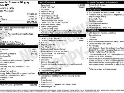 Used 2022 Chevrolet Corvette Stingray Preferred Conv w/ 2LT RWD image 49