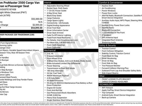 New 2026 RAM ProMaster 2500 FWD image 21