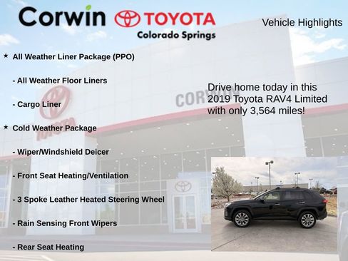 Used 2019 Toyota RAV4 Limited w/ Cold Weather Package image 7