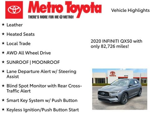 Used 2020 INFINITI QX50 Essential w/ Edition 30 Package AWD/4WD image 8