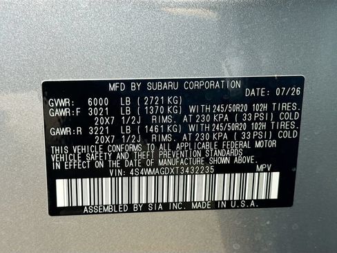 New 2026 Subaru Ascent Limited AWD/4WD image 44