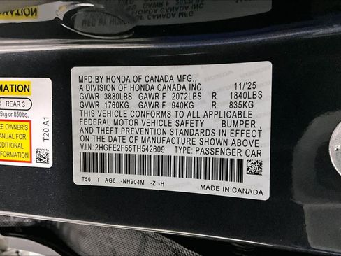 New 2026 Honda Civic Sport image 22