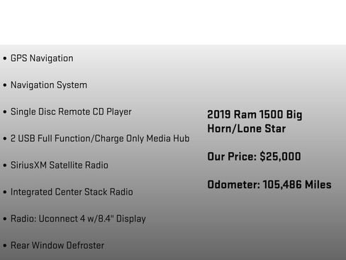 Used 2019 RAM 1500 Big Horn image 26