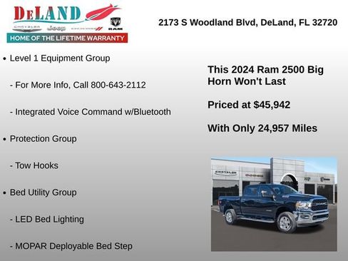 Used 2024 RAM 2500 Big Horn w/ Bed Utility Group image 33
