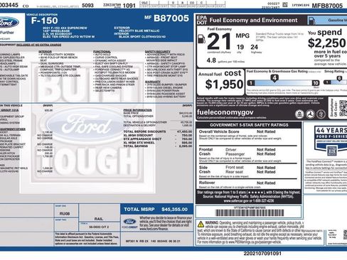 Used 2021 Ford F150 XL w/ STX Appearance Package AWD/4WD image 33