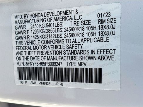 Certified 2023 Honda Passport TrailSport image 38