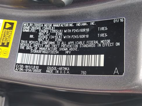 Used 2016 Toyota Highlander XLE image 33