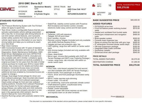 Used 2018 GMC Sierra 1500 SLT AWD/4WD image 27