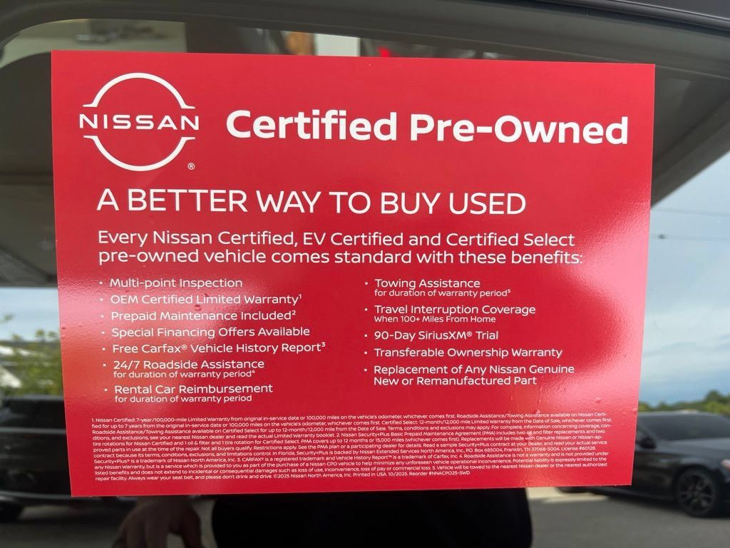 Certified 2024 Nissan Sentra SV w/ Trunk Package FWD image 8