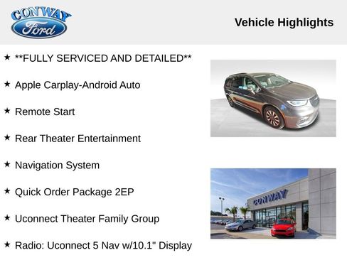 Used 2022 Chrysler Pacifica Limited w/ Uconnect Theater Family Group image 3