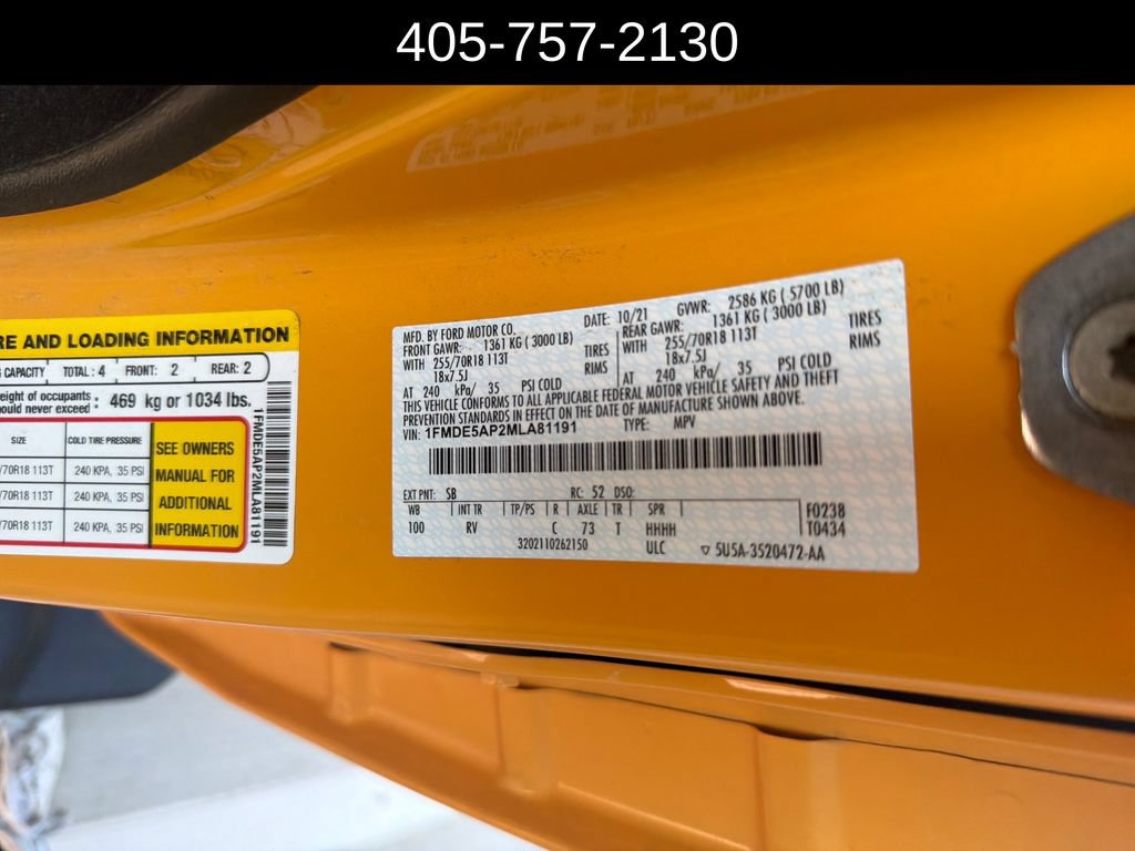 Used 2021 Ford Bronco Outer Banks AWD/4WD image 4