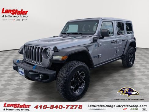 Used 2021 Jeep Wrangler Unlimited Rubicon 4xe w/ Steel Bumper Group AWD/4WD image 1