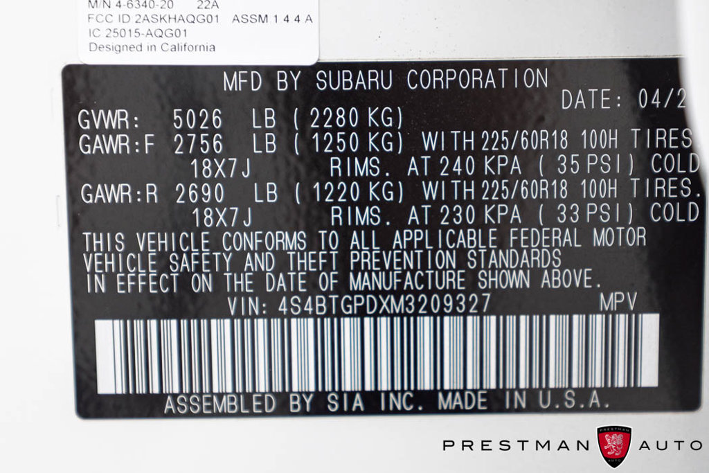 Used 2021 Subaru Outback Touring XT AWD/4WD image 47