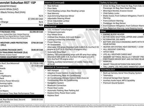 Used 2026 Chevrolet Suburban RST w/ Comfort Package AWD/4WD image 77
