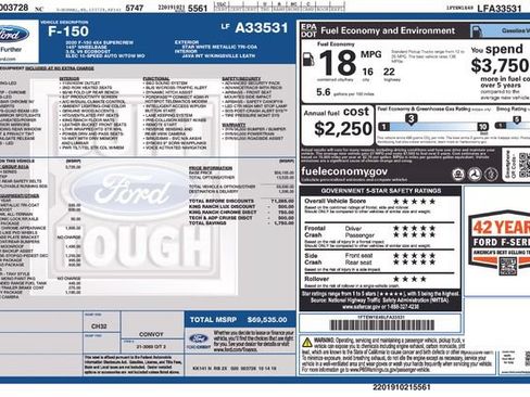 Used 2020 Ford F150 King Ranch w/ Equipment Group 601A Luxury AWD/4WD image 2